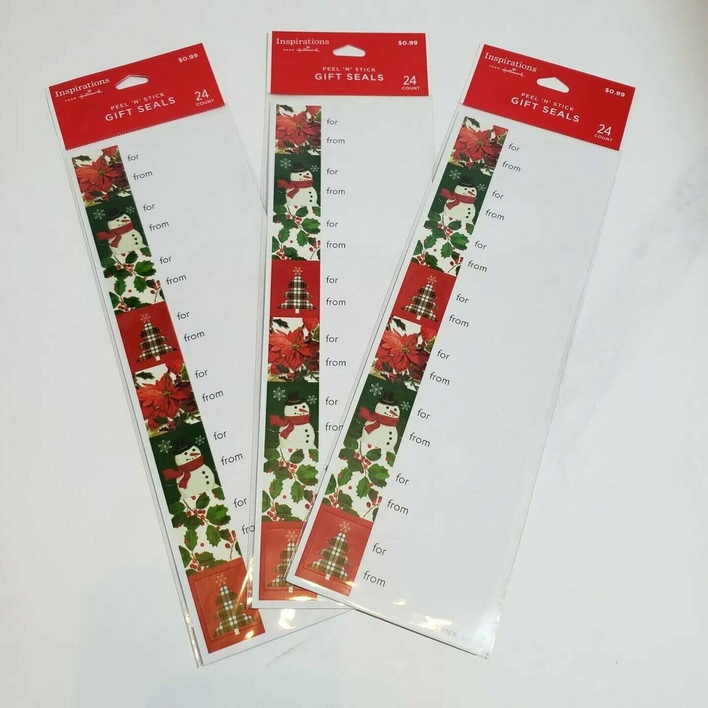 Details about   Hallmark Inspirations Peel N Stick Gift Seals Tags Christmas 256 CT 4 Pads 