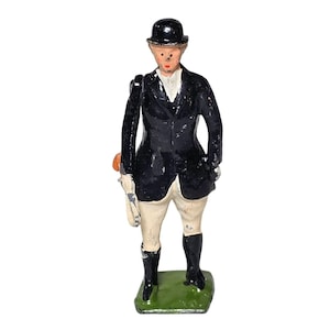Vintage Britains Ltd Hunt Spielzeugsoldat Jägerin Stehend 613 Antike Figur