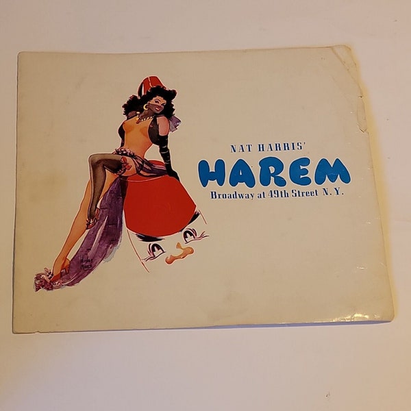 Nat Harris Harem Club Souvenir Photo March 19 1948 New York 1940s Burlesque NYC