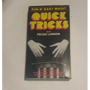 Quick Tricks with Peter London Fun and Easy Magic VHS Video Tape Sealed 1986