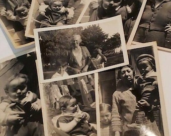 Foto's uit de jaren 1930 Joods Noorse grootmoeder Noorwegen Momentopname foto antieke VTG