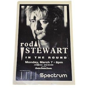 Rod Stewart in the Round March 7 1994 Concert Poster Spectrum Philadelphia