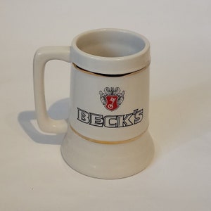 Caneca de cerâmica Beck&#39;s Beer 1998 Oktoberfest Stein Hollywood Florida Octoberfest