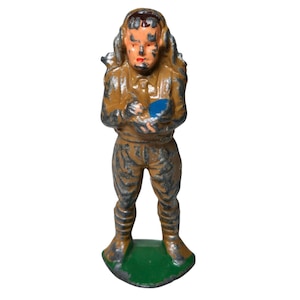 M116 Manoil Spielzeugsoldat Funker Fehlende Antenne Vintage Dimestore Armee