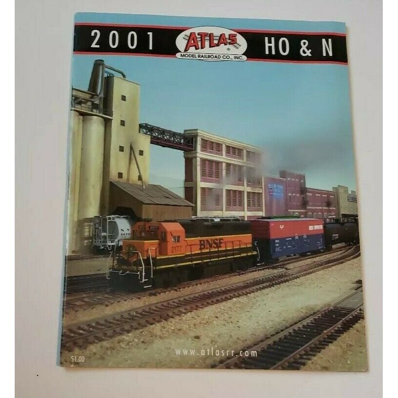 2001 Atlas Model Railroad Catalog H0 HO N Toy Train Ephemera Etsy