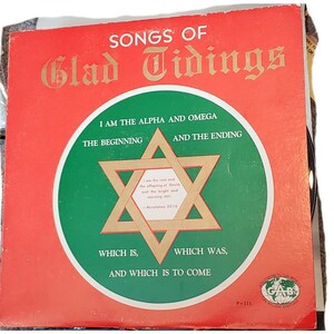 Songs of Glad Tidings Vinyl Record LP Album Gospel Association for the Blind