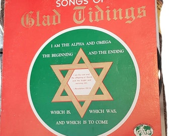 Songs of Glad Tidings Vinyl Record LP Album Gospel Association for the Blind