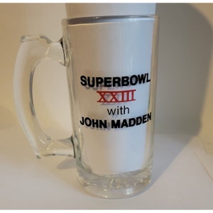 Superbowl XXIII mit John Madden Glass Armstrong NFL Super Bowl 23 1990