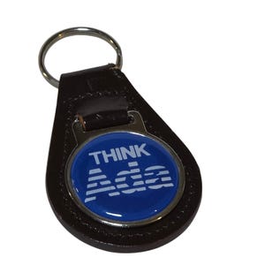 Chaveiro vintage da IBM Think Ada, chaveiro com linguagem de programação espacial.