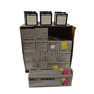 Bell & Howell 120 Slide Cube Pack Cartridges 072626 1982 1980s 35mm Slides Lot