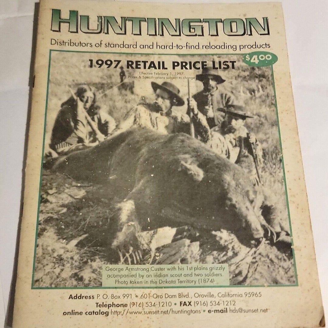 Huntington Reloading Products Catalog 1998 Ephemera Catalogue Etsy
