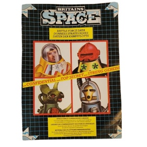 Britannien Spielzeug Soldaten Pamphlet Space Battle Force Data Stargard Alien 1983