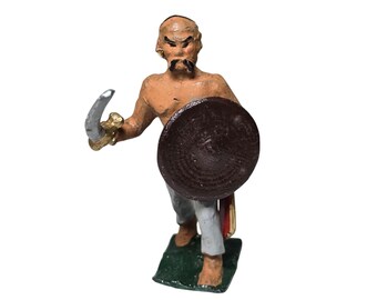 Vintage Japanese Sumrai Warrior Asian Army Toy Soldier Military Model Militaria