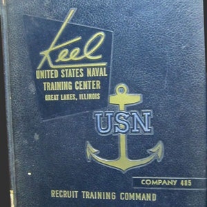 1959 US Navy Recruit Training Yearbook The Keel Great Lakes IL Company 485