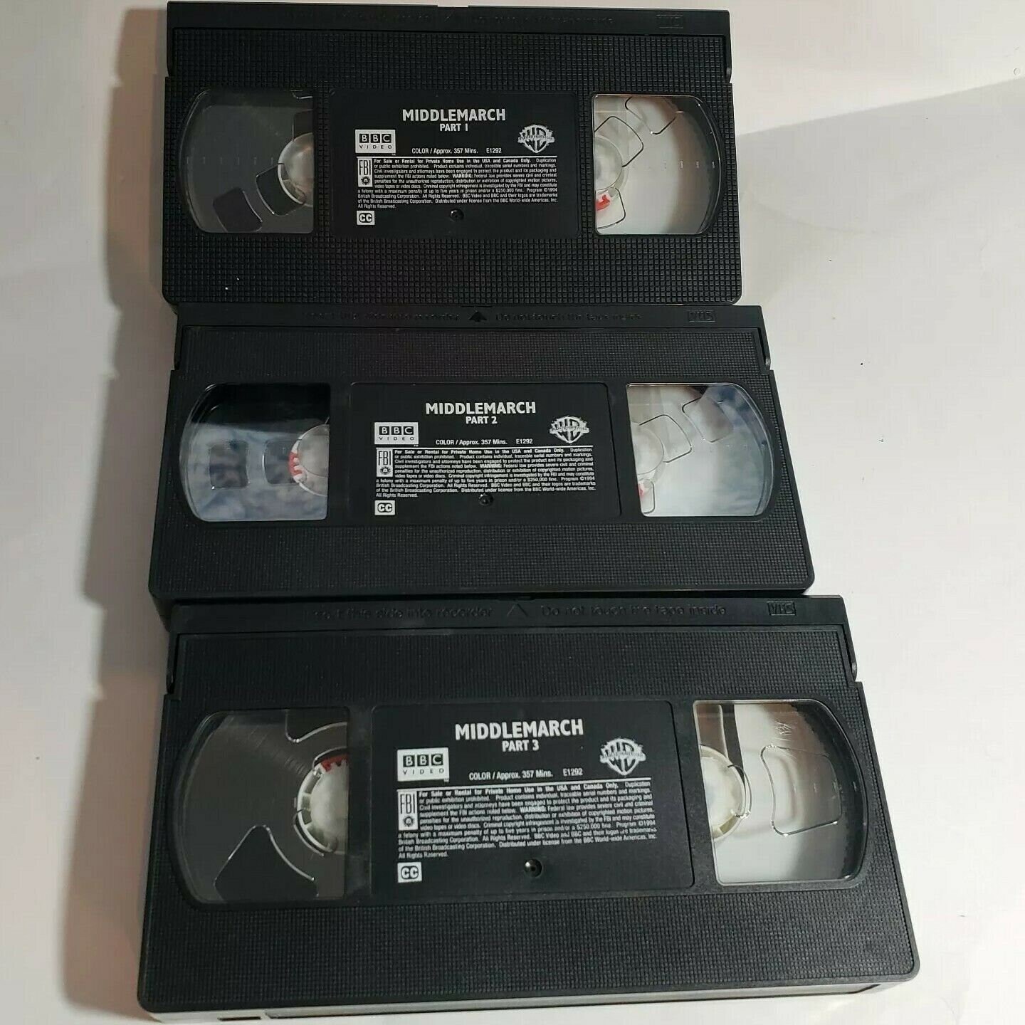 Zestaw kaset VHS Middlemarch BBC WGBH Serial telewizyjny
