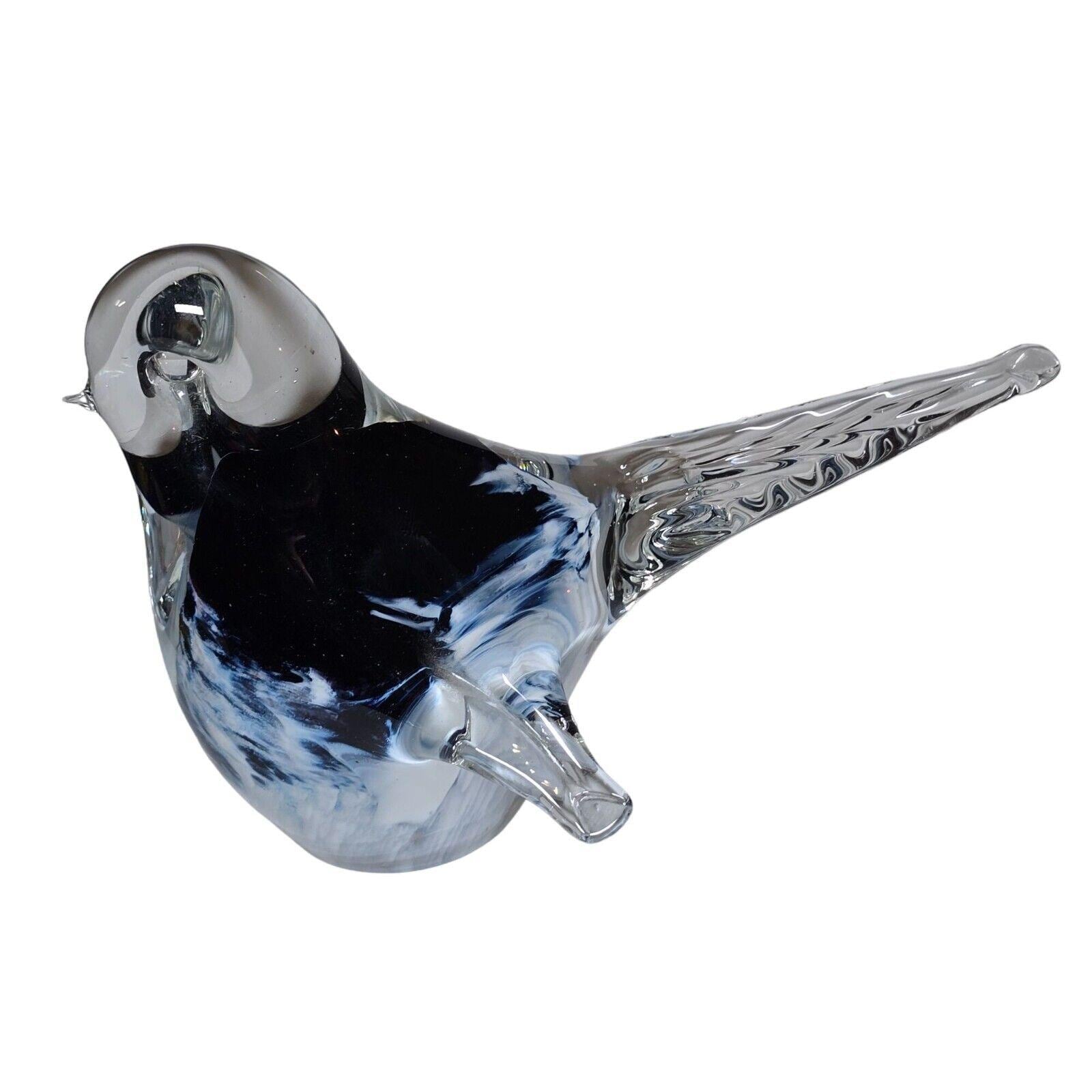 ノスロー ガラス ブルー バード 彫刻 ヴィンテージ 1988 ルイス