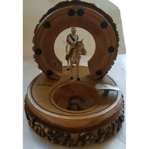 Vintage Catskill Mountains Souvenir Cigar Ashtray All-Nu Toy Soldier Jockey