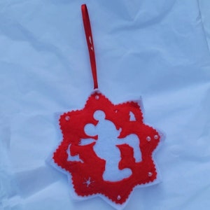 Mickey Mouse Weihnachtsanhänger Stoff Plüsch Disney