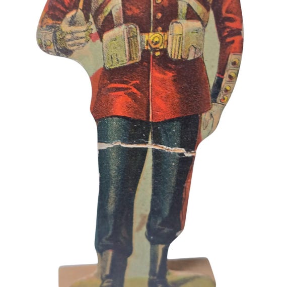 Antique Mcloughlin Bros Brothers 50 Soldiers on Parade Paper Toy