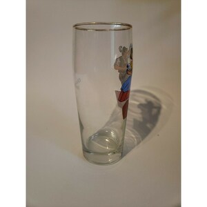 Vintage Oktoberfest Beer Glass Stein Dancing Man Woman Dirndl Lederhosen image 6