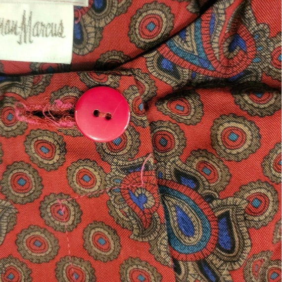 MJ Ronnie Heller for Neiman Marcus Red Paisley Se… - image 8