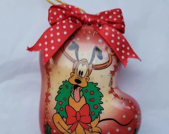 ディズニー プルートとトナカイのオーナメント ルドルフ 白いプルート