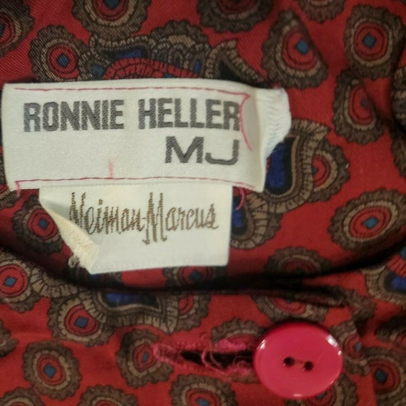 MJ Ronnie Heller for Neiman Marcus Red Paisley Se… - image 7