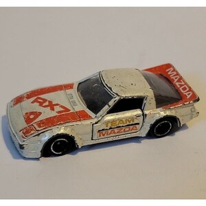 トミカ マツダ サバンナ RX-7 レーシング No.74 1/60 Tomica Mazda Savanna RX-7 Racing Car 74 White Orange Made in Japan