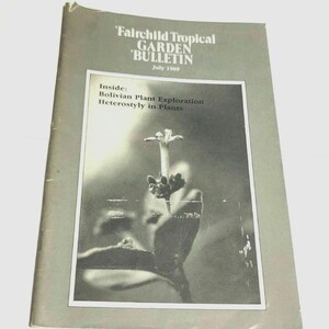 Fairchild Tropical Garden Bulletin July 1989 Miami South Florida Heterostyly