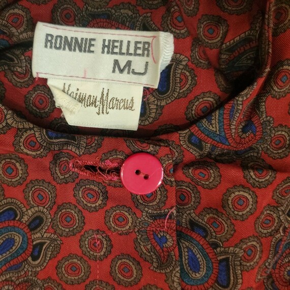 MJ Ronnie Heller for Neiman Marcus Red Paisley Se… - image 5