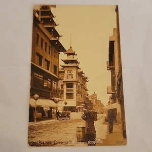 Chinatown San Francisco CA Postcard Grant Ave Near California Street Post Card