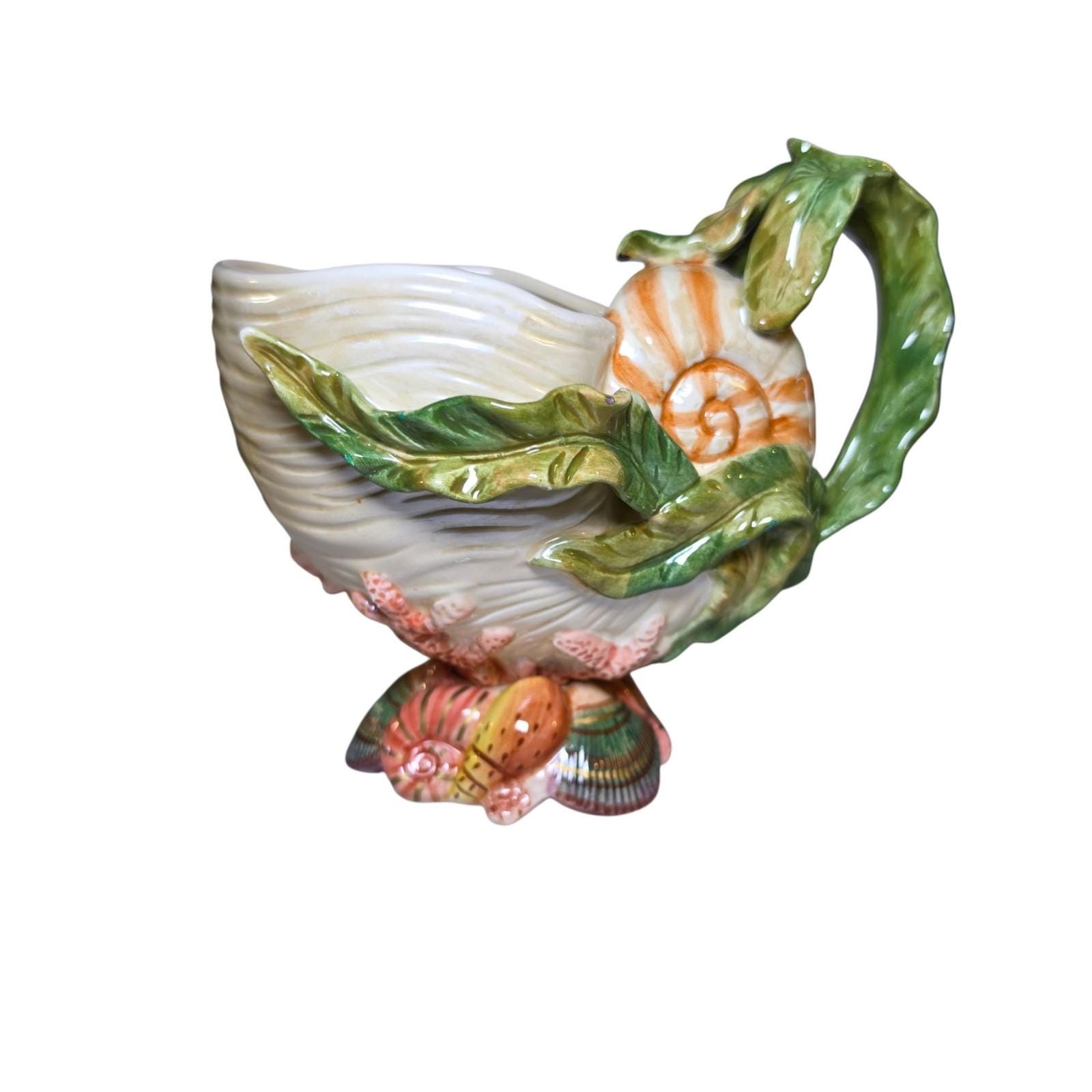 フィッツ&フロイド 『Mandarin Marsh』 中皿 皿立て付き フィッツ