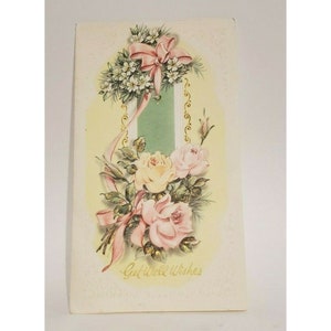 Vintage Get Well Wishes Karte vom Zentralbund des Wundersamen Metalls