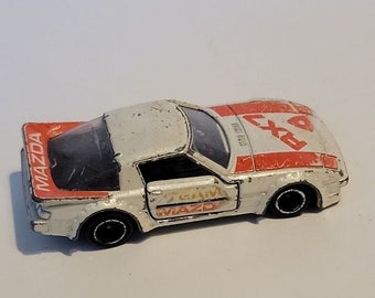 トミカ マツダ サバンナ RX-7 レーシングカー 74 ホワイト オレンジ