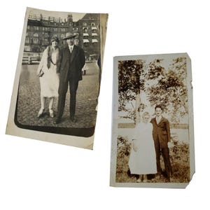 Photographies des années 1920 Couple Homme Femme Mari Femme Norvège Norvégien 1927