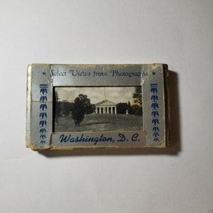 Cartões fotográficos de lembrança vintage de Washington DC, Curt Teich, anos 1930, 1940