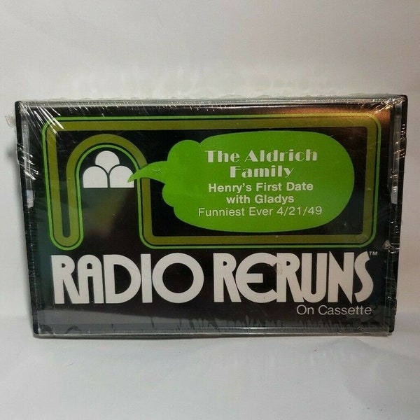 The Aldrich Family Henry es First Date with Gladys Radio Reruns Cassette Tape Neu