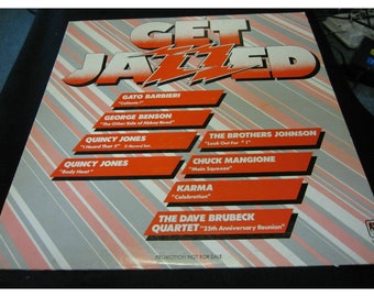 Get Jazzed vintage vinyl record promo copy