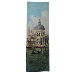 Marque-page vintage Carte postale Venezia Italia Venise Italie Ephémères Années 1920 Années 1930 Années 1940