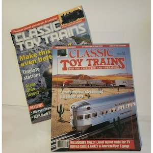 Classic Toy Trains Magazines January 1994 March 2002 Vintage Trains Railroad