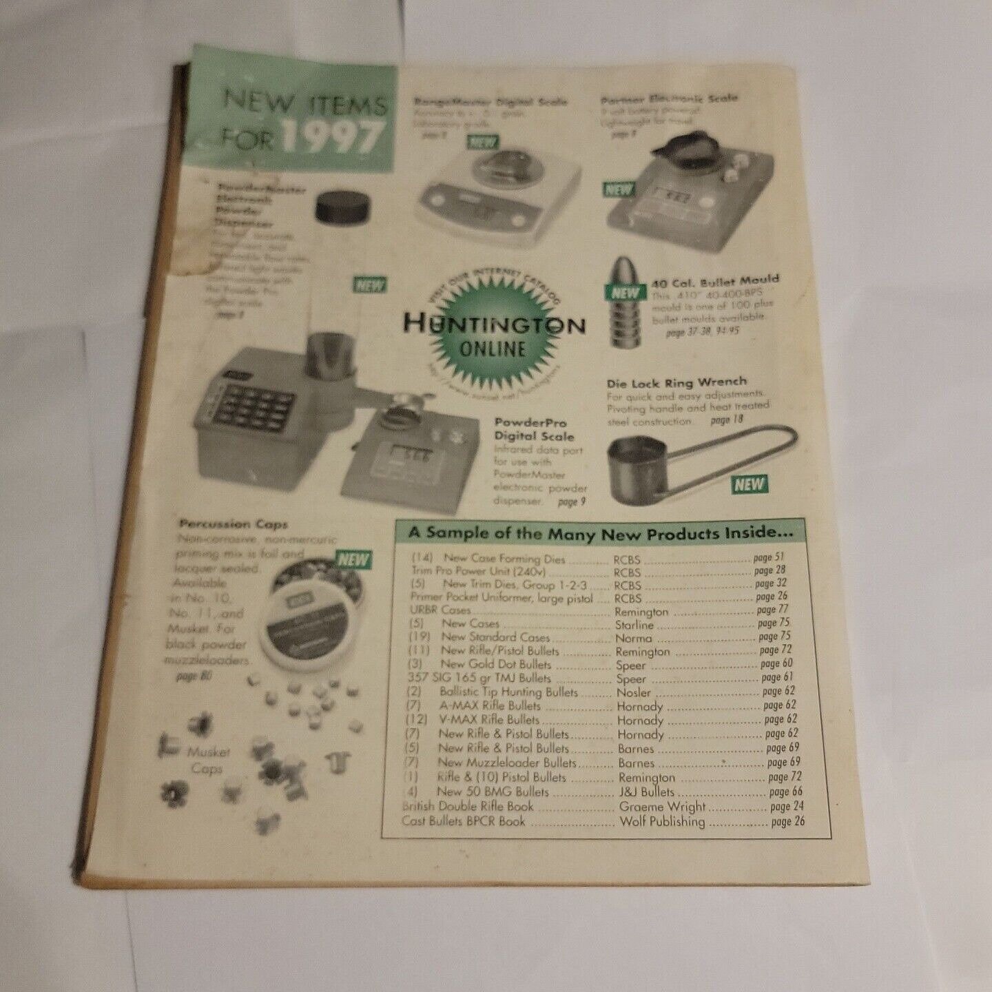 Huntington Reloading Products Catalog 1998 Ephemera Catalogue Etsy