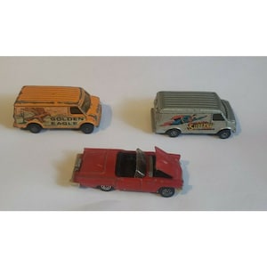 Vintage Corgi Juniors Van Supervan US Golden Eagle Ford Thunderbird Orange Red