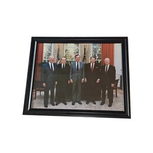 Cinque presidenti Foto Presidente Ford Nixon Bush Reagan Carter Fotografia Incorniciata