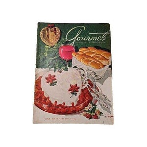 Vintage Gourmet Magazine June 1948 Food Cooking Epicurean 1940s Post-War WWII