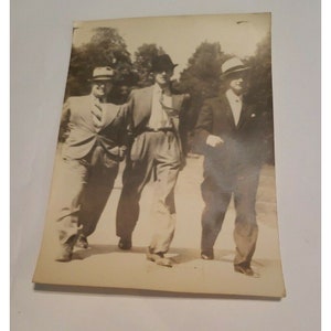 Dapper Men Stepping Out Photograph 1920s 1930s 1940s Photo Europe Snapshot