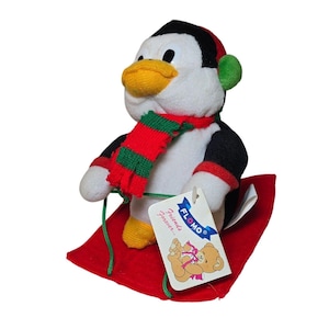 Vintage Penguin Plush Flomo Friends Forever Moves Shivers Sledding Christmas