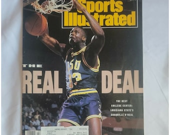 Sports Illustrated Januar 21 1991 Shaquille O'Neal LSU Basketball Magazin