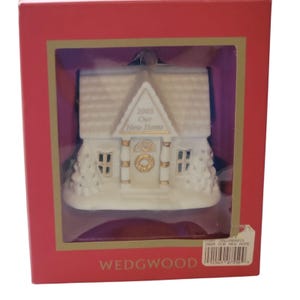 Wedgwood Our New Home 2005 Porcelain Christmas Ornament New Home Newlywed