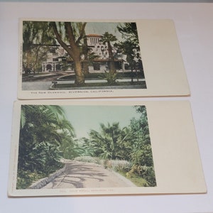 Antique Postcards Palm Knoll Redlands The New Glenwood Riverside California CA