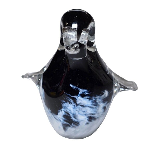 ヴィンテージ　ガラスアート　BLUES 難あり ノスロー ガラス ブルー バード 彫刻 ヴィンテージ 1988 ルイス